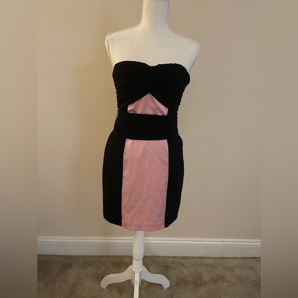 Strapless cocktail dress